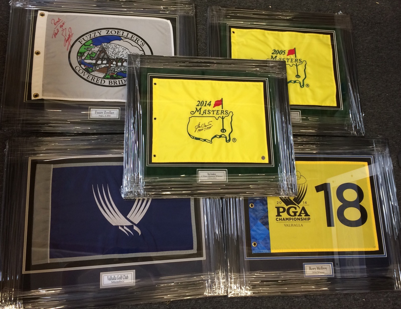 Golf Pin Flag Framing Custom Frame PGA Tour Get Your Signed Pin Flags