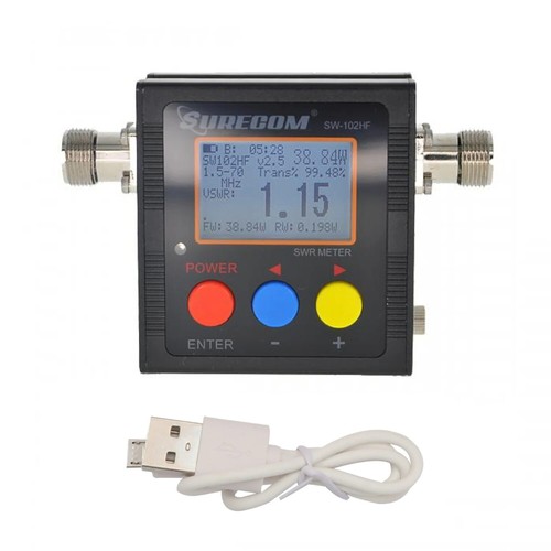 SURECOM SW-102HF VSWR- Und Leistungsmesser 1,5-70MHz SO239 M/F Buchse HF Tester - Picture 14 of 17