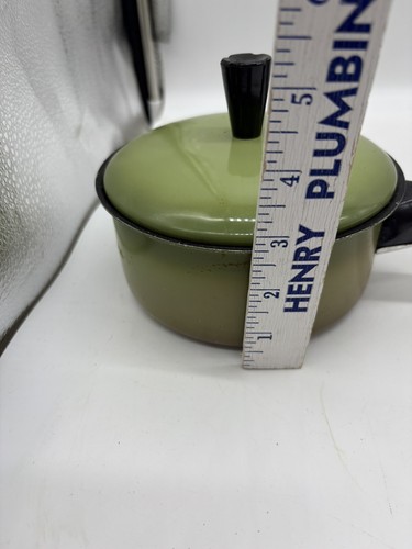 2 sartenes vintage Royal Chef aluminio aguacate verde oliva 6 qt stock pot 1 qt - Imagen 5 de 11