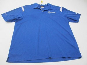 NIKE-GOLF-Men-039-s-Size-XL-Athletic-DRI-FIT-Breathable-Blue-Polo-T-shirt-TY3108
