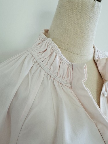Acler Marquis Mini Dress Size 10 Pale Pink Balloon Long Sleeve Belt Cotton - Picture 5 of 22