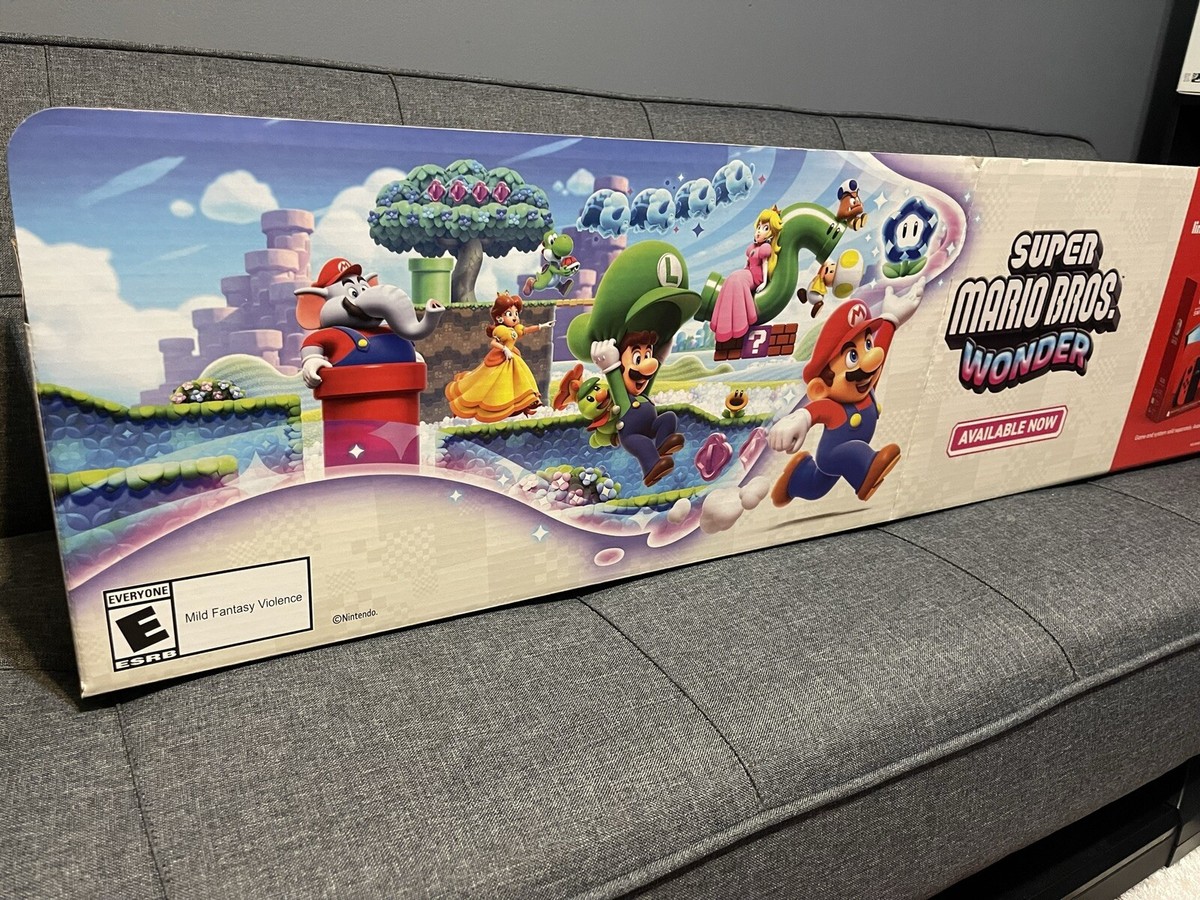 New Super Mario Bros.店頭ディスプレイ Super Mario Bros Wonder store displej promo standee Nintendo