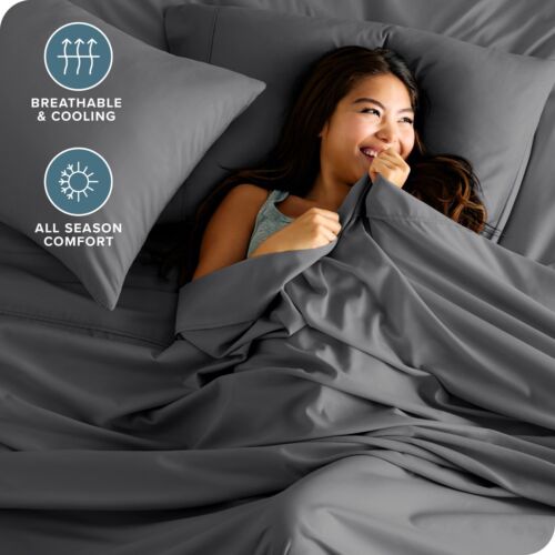 Bare Home Microfiber Sheet Sets - Premium 1800 Collection - Deep Pockets - Picture 3 of 315