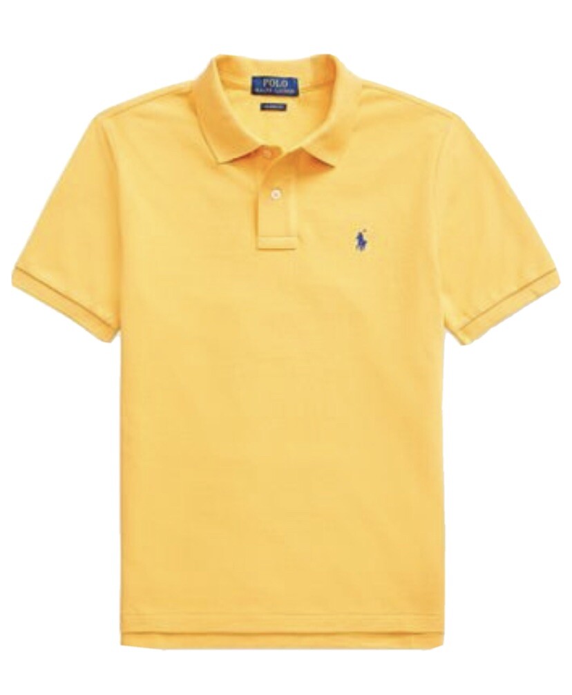 usa製 Polo by Ralph Lauren イエロー S Polo Ralph Lauren Big Boys Size XL Yellow Basic Mesh Short Sleeve