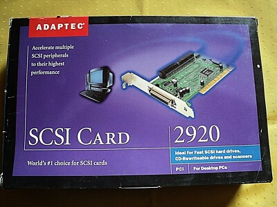 Adaptec AHA-2920/J97 SCSIホストアダプタ AHA-2920/J97 Adaptec PCIスロット対応 SCSI-2 ホストバス