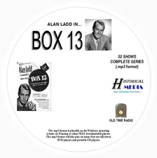 BOX 13 - 52 Episodes - Old Time Radio Shows OTR In MP3 Format On 1 CD Alan Ladd