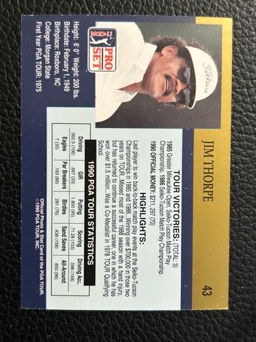 1990 Pro Set PGA Tour Inaugural Golf Card #s 1-100 -You Pick - Picture 116 of 278