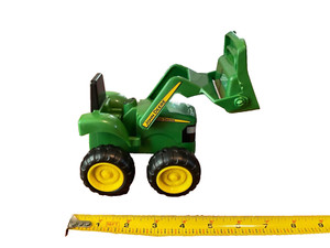 John Deere tractor toddler Toy Front Loader farm Green Plastic 35874 Tomy ERTL