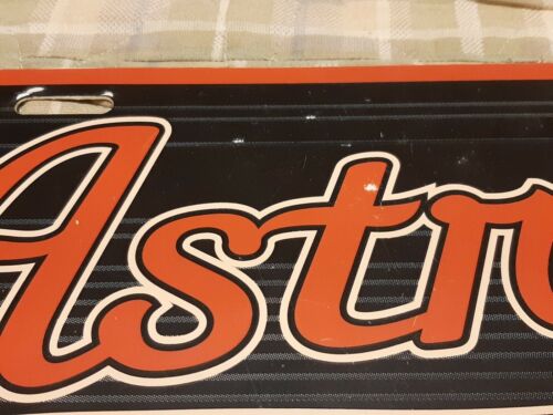 HOUSTON ASTROS VINTAGE PLASTIC AUTO TAG LICENSE PLATE (NOT PERFECT) - Imagen 4 de 4