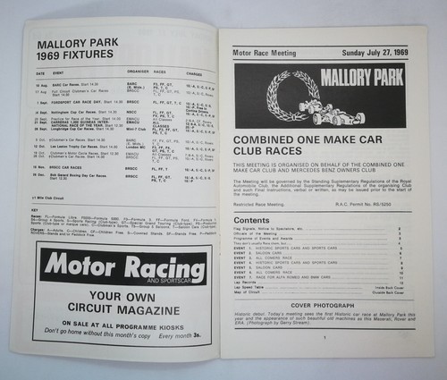 Mallory Park Motorsport Programmes 1960 to 2021 - F1, F5000, F3, F2, BTCC & GT's - Picture 34 of 212