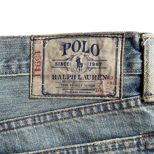 Polo Ralph Lauren Herrenjeans Gr. 36x30 867 klassische Passform blau gerade distressed - Bild 4 von 9