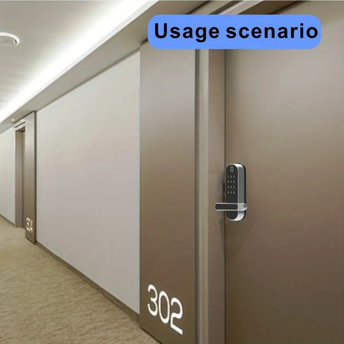 Serratura Porta Impronte Digitali Smart WiFi Controllo App Touchscreen Senza Chiave Biometrica IP67 - Foto 13 di 13