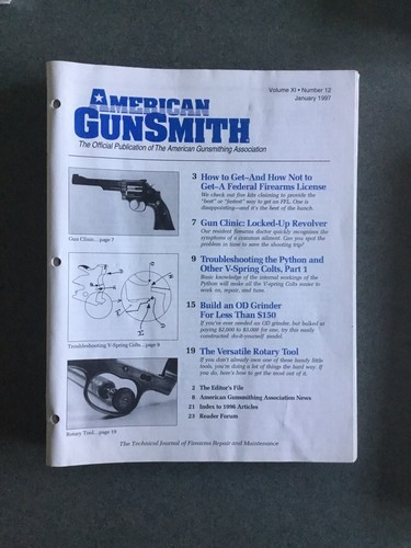 AMERICAN GUNSMITH MAGAZINE Journal LOT of 47 Issues 1996, 1997,  1998, 1999 - Bild 6 von 12