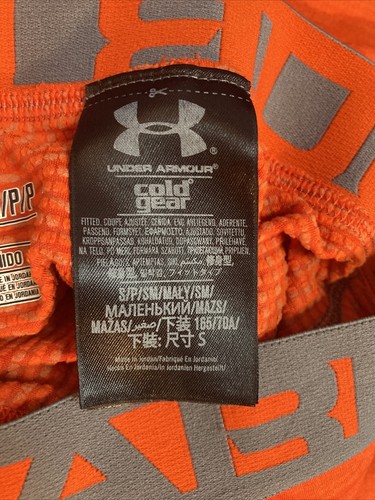 Under Armour Cold Gear infrared compression leggins 1248938 Small Men's Orange - Picture 8 of 9
