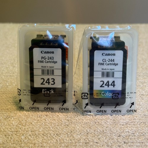 OEM Canon PG-243 Schwarz CL-244 Farbe Tintenpatronen Vorteilspack Neu ohne Karton