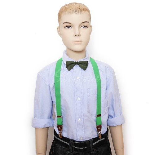 bow tie & suspender set for new born Baby Toddler Kids Boys Girls - Picture 141 of 232