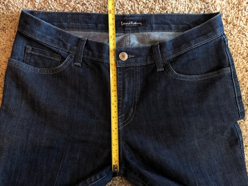 David Kahn JEANSWEAR, Flared Blue Jeans, Women US Size 28P - Picture 5 of 12