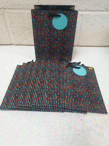 Mittlere Geschenktüten 26,5 cm x 21 cm x 13 cm Splodge Chevron Muster - 8 TASCHEN NUR £9,99 - Bild 11 von 12