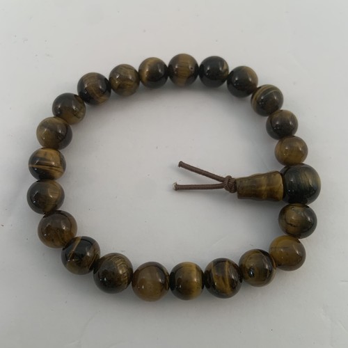 Tiger Eye Bracelet 8mm Men Women Natural Polished Healing Stone Beads Stretch
