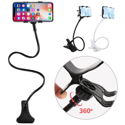 Universal Faul Handy Schwanenhals Ständer Halter Flexibel Bett Schreibtisch Tisch Clips - Bild 18 von 20