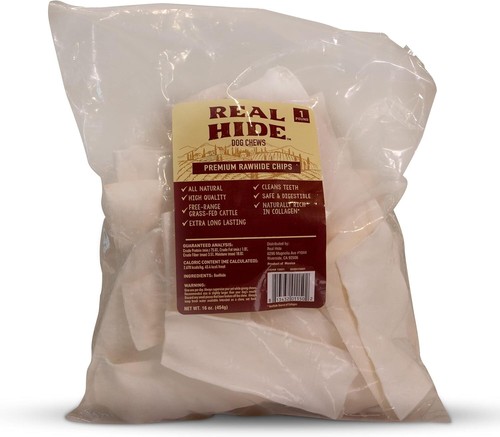 | All Natural Dog Chew Treats - Premium Rawhide 1 Pound (Pack of 1), White - Picture 8 of 8
