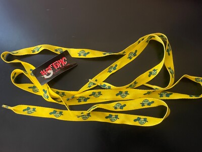 Vintage Y2K HOT TOPIC Yellow Green TURTLES ~New With Tag~ Discontinued PUNK 46''