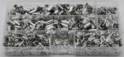 Aderendhülsen Presshülsen Sortiment 0,5-10 mm² 1950 teilig, unisoliert blank - Bild 3 von 3