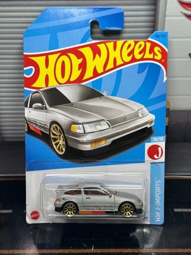 Hot Wheels 88 Honda Civic CRX 148/250 HW J-Import Silver Long Card - Foto 6 di 6