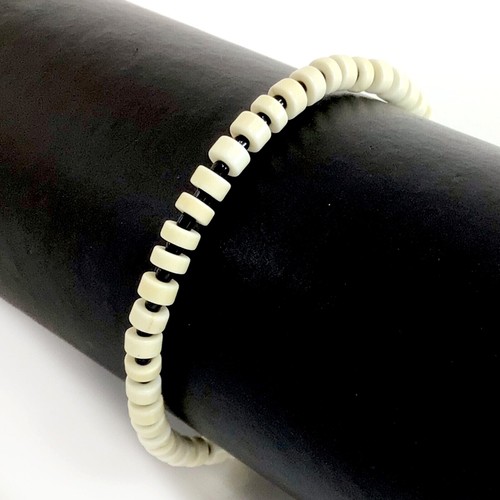 Handmade Turquoise Heishi Bracelet Howlite Magnesite Beads 7.5" Women - Picture 16 of 18