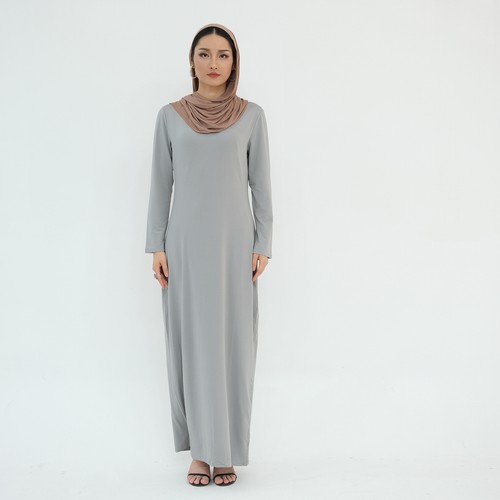 Maxi abito lungo donna musulmano Abaya modesto Turchia islamico caftano abiti abiti - Foto 4 di 29