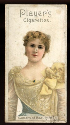 Tabakkarte, John Player & Sons, GALLERY OF BEAUTY, 1896, #1