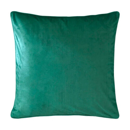Clarissa Hulse Meadow Grass Teal Velvet Cushion 50cm - Feather Inner - RRP £45 - Picture 2 of 9