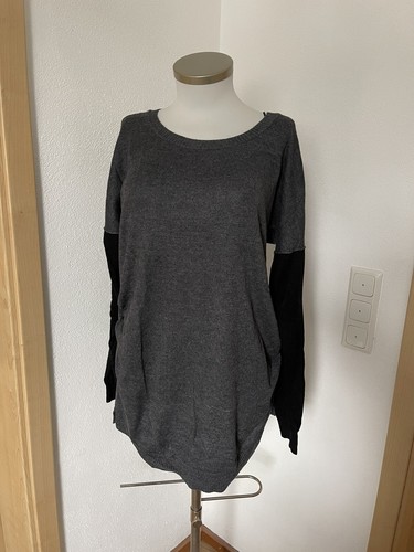 Umstandsmode Set, rote Jeans Gr. 44 (C&A) und leichter grauer Pulli Gr. L (H&M) - Bild 9 von 9