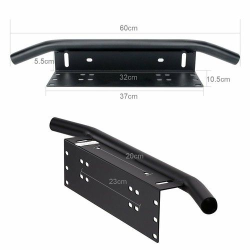 License Plate Mount Holder Front Bumper Bull Bar 23" LED Light Bar Offroad +Wire - Picture 11 of 12
