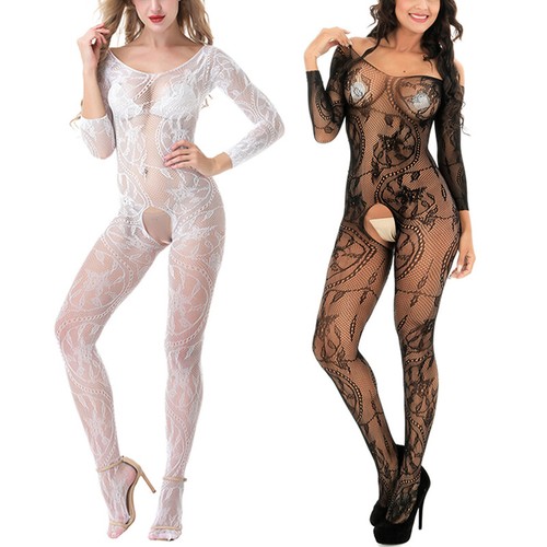 Mujeres Body Hueco Pantimedias Cuerpo Medias Lencería Sexy Sin Entrepierna Prendas para dormir - Imagen 2 de 15