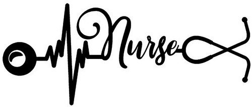 Nurse Heartbeat Iron On Transfer - T-Shirt + Light & Dark Fabrics #2 - Picture 1 of 4