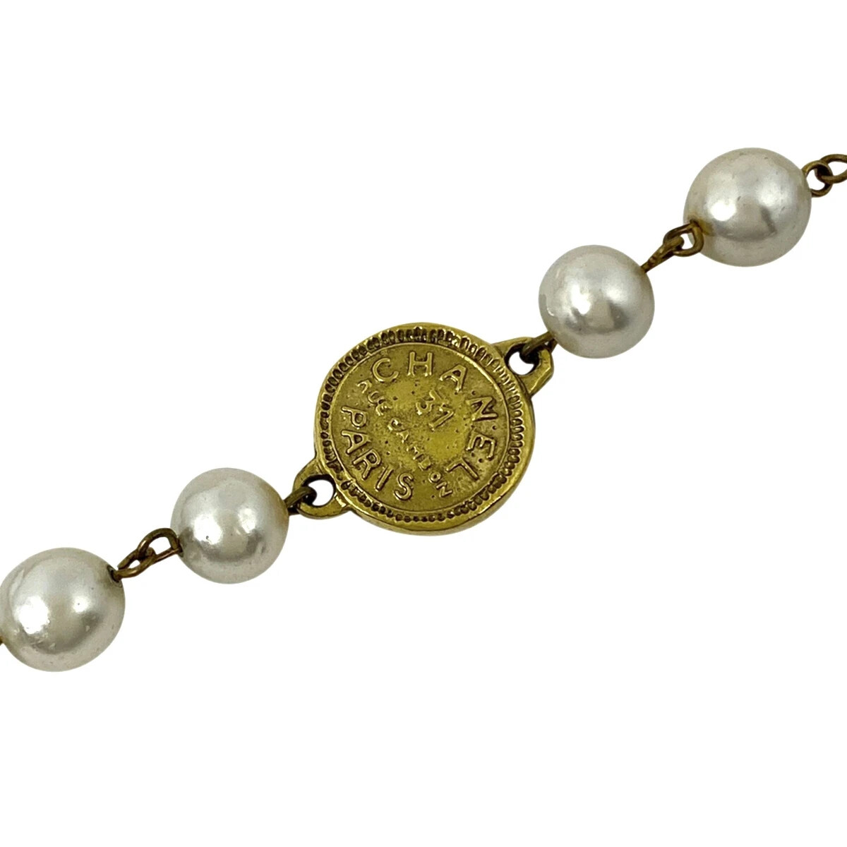 CHANEL 31 RUE CAMBON Pearl Necklace about 86.5cm Women | eBay