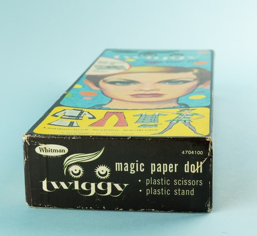 Vintage Original TWIGGY MAGIC PAPER DOLL 1967 Whitman UNCUT - Picture 3 of 14