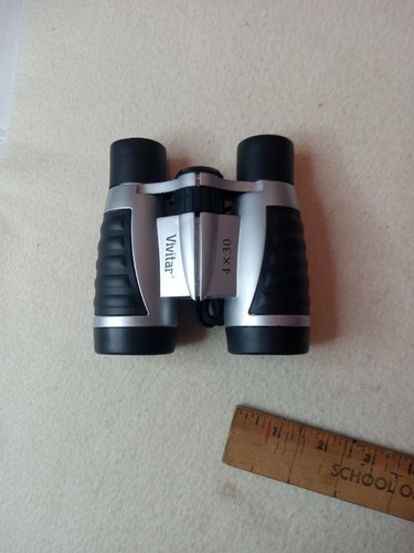 Vivitar Compact 4x30 Classic Binocular Strap & Case Black w Box - Picture 3 of 10