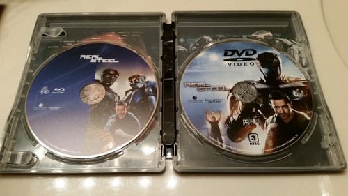 Real Steel Embossed Viva Metal Box LIKE STEELBOOK (Blu-ray, Singapore) OOP - Picture 10 of 11