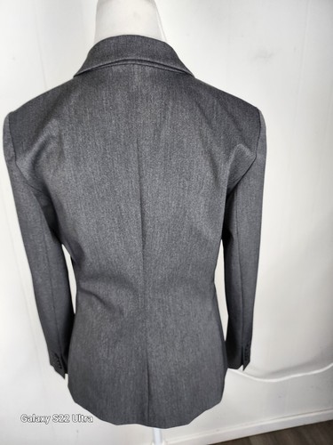express WMS Sz 10 Gray Color Poly Viscos Spandex Suit Separate Jacket S47 - Picture 19 of 24