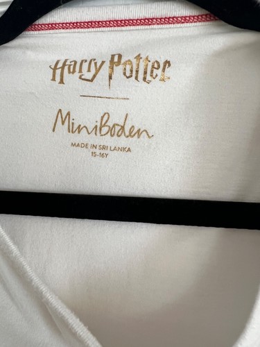 (K) MINI BODEN Harry Potter Flip T-Shirt Sequins Platform 9 3/4 Size 15-16Y - Picture 4 of 5