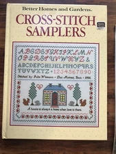 Better Homes And Gardens Cross-Stitch Samplers Hardcover Book Vintage (1986)