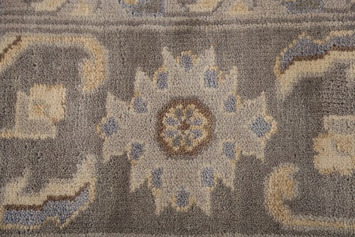 Elegant Handwoven Oushak Indian Rug Living Room Carpet 9x12 ft - Picture 12 of 20