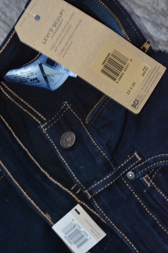 AWESOME Women's Denim Jeans LEVI"S 721 High Rise Skinny 23/30 w/Stretch $70 NWT - Picture 3 of 5