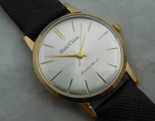 Reloj para hombre Seiko Crown Diashock Seikosha calibre 560 cuerda manual 19 joyas... 33 mm - Imagen 5 de 16