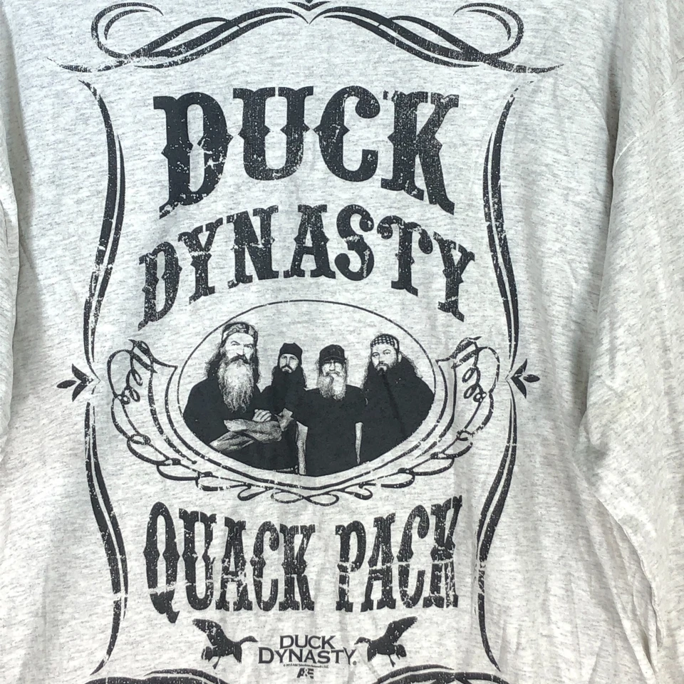 Camiseta gráfica Duck Dynasty 2013 para hombre + conjunto de gorro extra grande blanco manga larga Foto 2 de 4