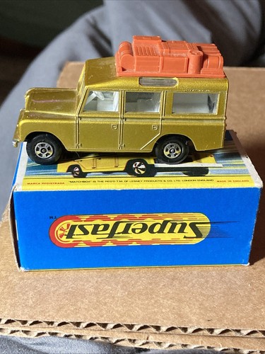 Matchbox By Lesney Superfast Made In England No.12 Land Rover Safari With Box - Picture 3 of 8