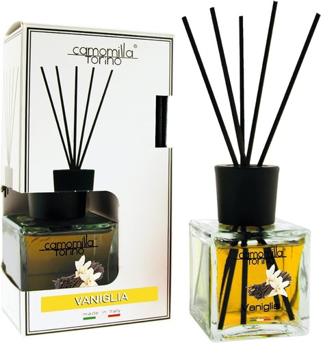 Diffusore per ambienti CUBO 200ML con bastoncini Profumo CAMOMILLA TORINO - Bild 7 von 7