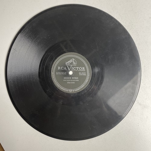 10" 78 RPM-Elton Britt-Cannonball Yodel/Broken Wings/RCA Victor 20-5251 - Picture 2 of 4